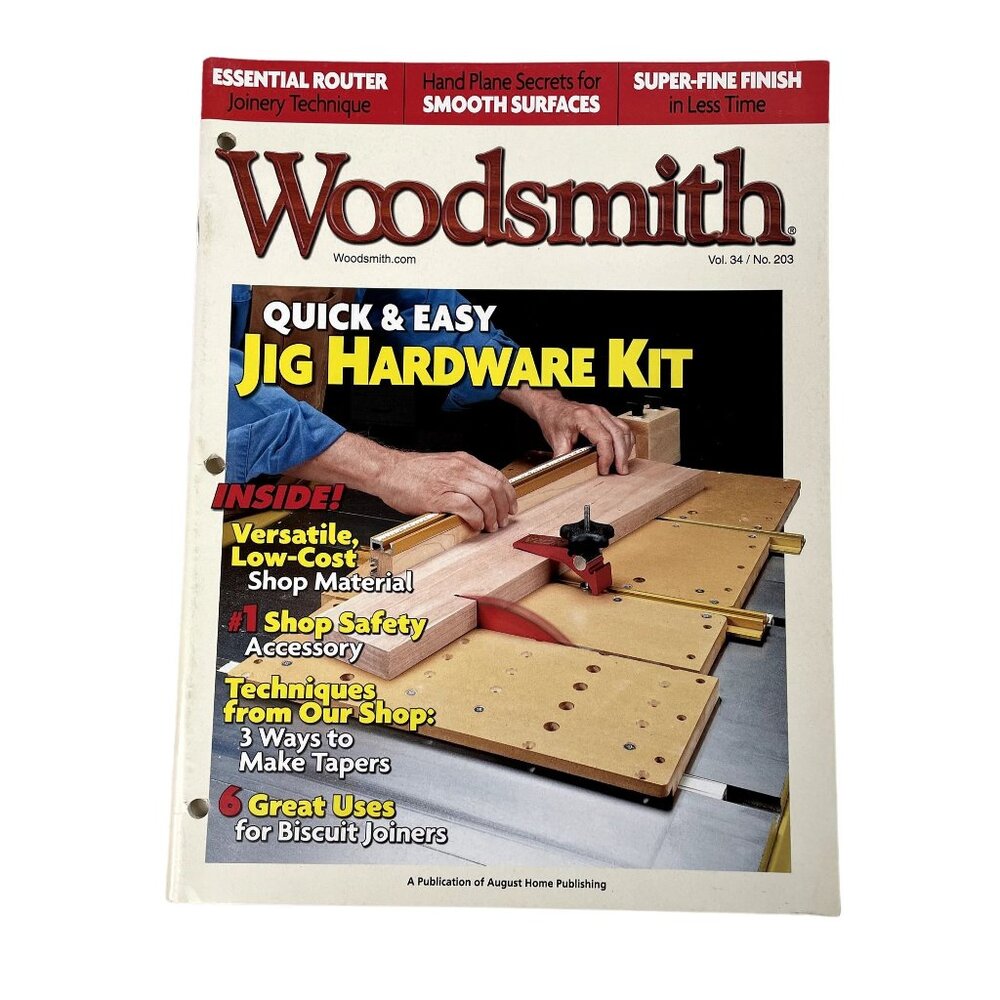 Woodsmith Woodworking Magazine u Vol  34 Issue 203 Jig Hardware Kit Jig Hardware